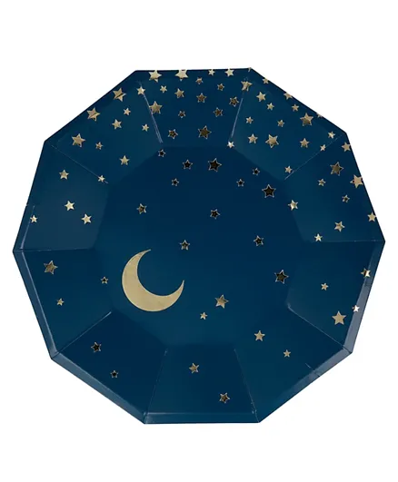 Party Camel Stars & Moon Plates Pack of 8 - 22 cm