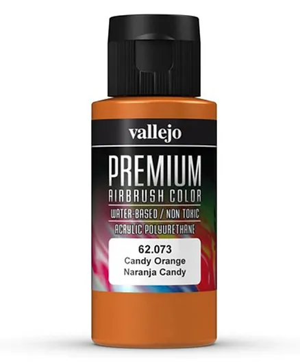 Vallejo Premium Airbrush Color 62.073 Candy Orange - 60mL