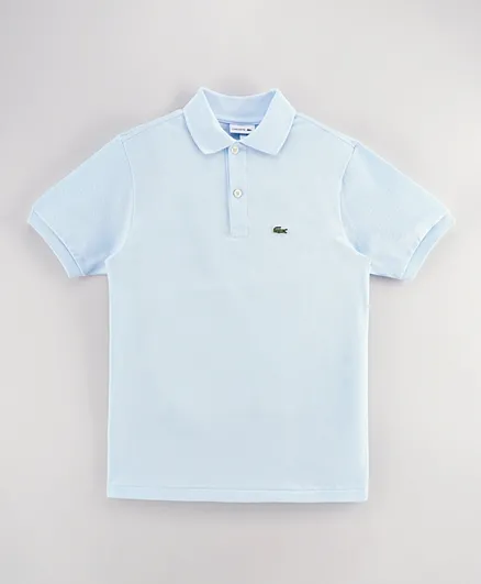 Lacoste Collar Neck T-Shirt - Light Blue