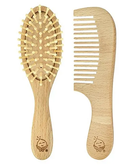 Green Sprouts Learning Brush & Comb - Natural