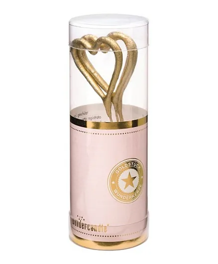 Party Camel Heart Shape Gold Mini Sparkler Set