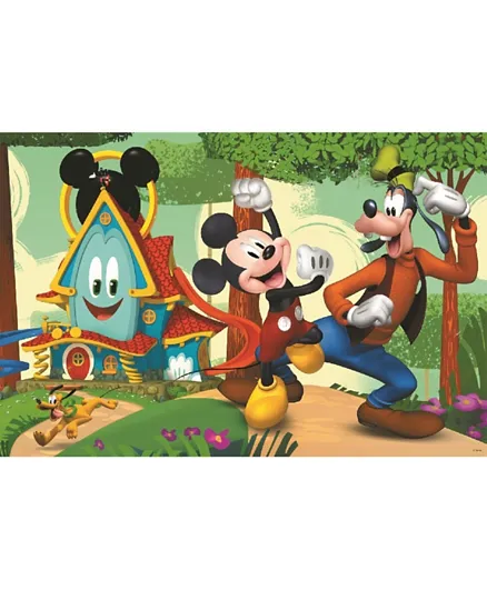 Mickey Super Maxi Double-sided Funhouse And Friends Puzzle - 24 Pieces