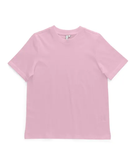 Little Pieces Round Neck T-Shirt - Roseate