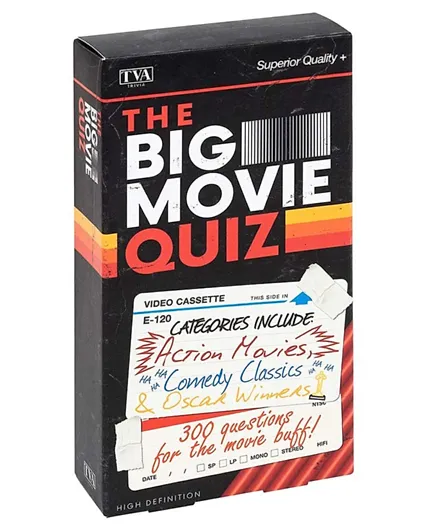 Professor Puzzle the Big Movie Quiz Game - Multicilour