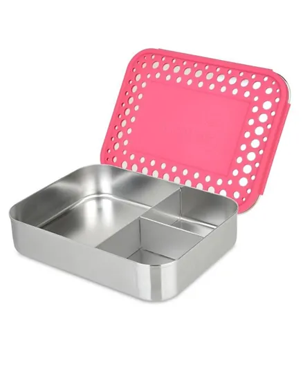 LunchBots Large Trio Bento Lunchbox Pink - 940mL