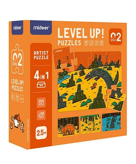 Mideer Level Up Artist Series Level 2 4 Pack Puzzle - 57 Pieces