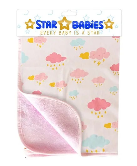 Star Babies Reusable Changing Mats -Printed Pink