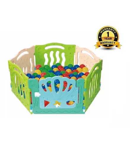 Ching Ching Ocean World Playpen - Multicolor