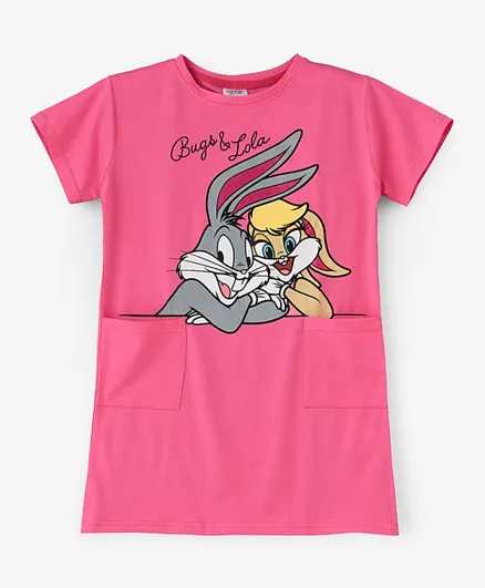 Looney Tunes Bugs & Lola Bunny Dress - Pink