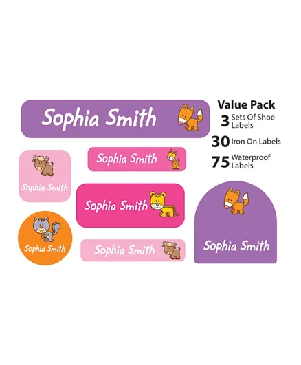 Ajooba My Labels Personalised Name Labels for Kids My Nursery Labels 010 - Pack of 108