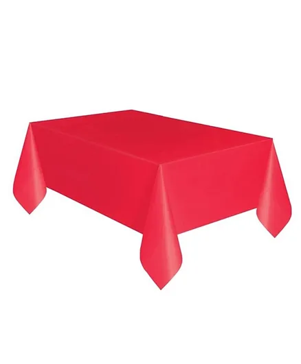 Unique Plastic Table Cover - Red