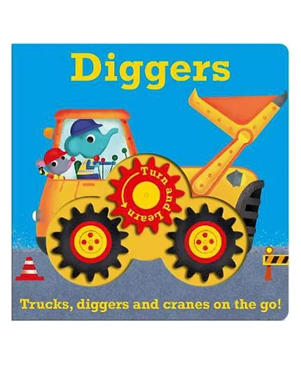 Bookoli Diggers Trucks, Diggers And Cranes On The Go - 8 Pages