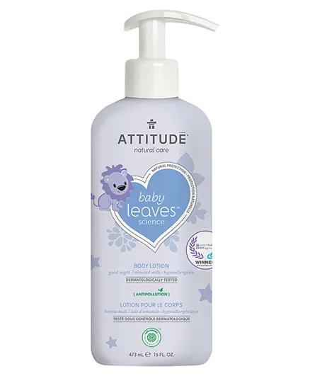 Attitude Baby Leaves Natural Body Lotion Night Almond Milk - 473ml