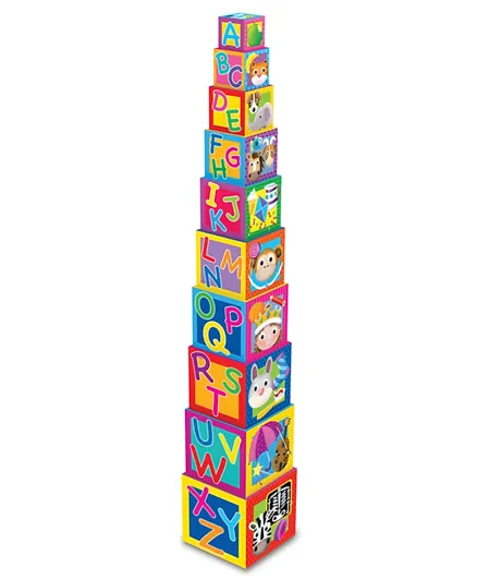 The Learning Journey Stacking Cubes Multicolor - 10 Pieces