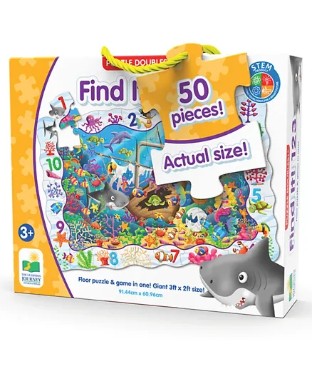 The Learning Journey Doubles Find It! 123 Floor Puzzle Set - 50 Pieces