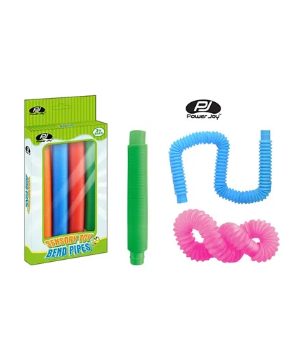 P Joy Sensory Toy Bend Pipes - 4 Pieces