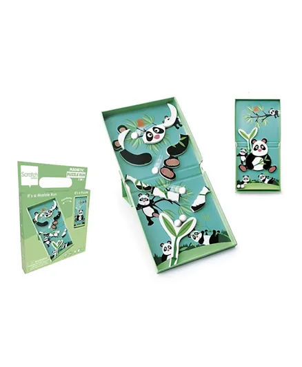 Scratch Europe Magnetic Puzzle Run Panda Set - 11 Pieces