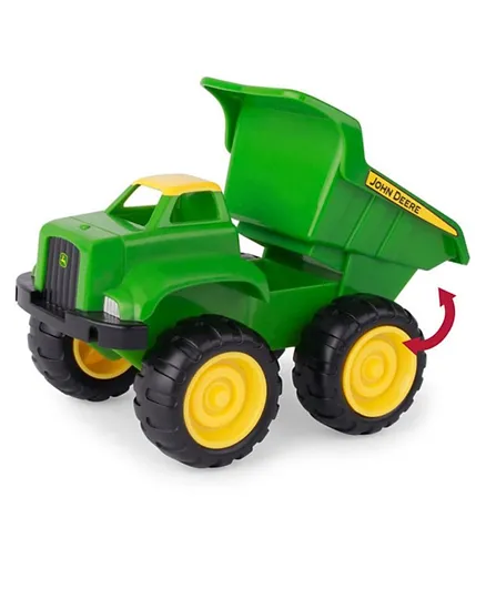 John Deere Mini Sandbox Tractor and Dump Truck Construction Vehicle Set - Pack of 2