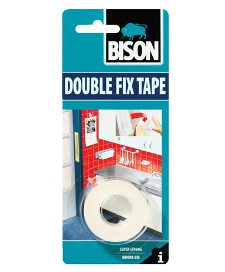 Bison Kit Double Fix Tape - 1.5 meter