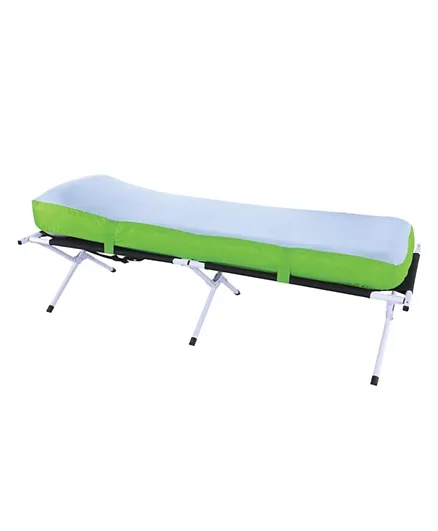 Bestway Fold 'N Rest Camping Bed Single Cot - Green