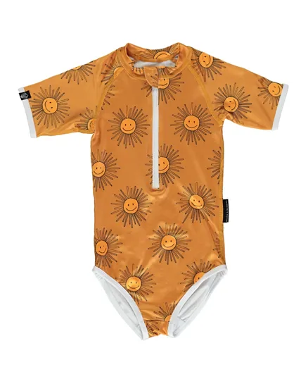 بيتش  بانديتس - بدلة سباحة بطبعة شمس  - برتقالي