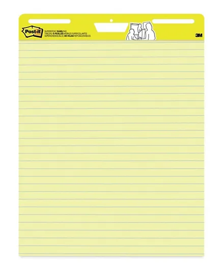 3M Post it Easel Pad Yellow - 31 Pieces