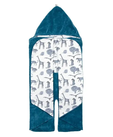 بطانية لف عصرية من سنوز بيبي - لون أزرق ستروم
