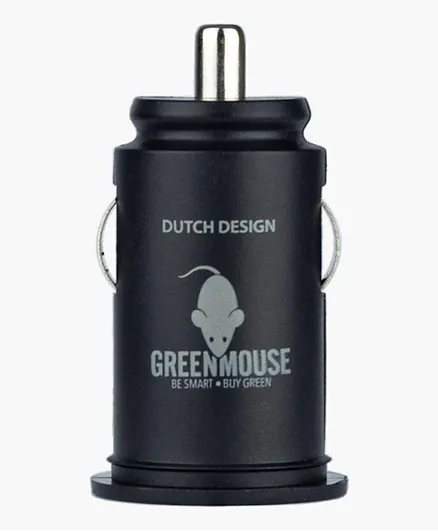 HomeBox Green Mouse Dual USB and USB-C Car Charger