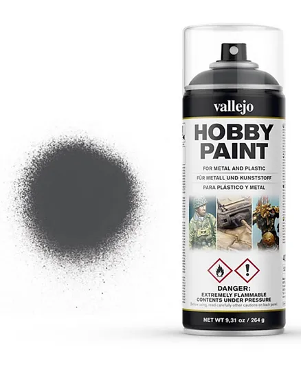 Vallejo Hobby Paint Spray Primer 28.002 Panzer Grey - 400mL