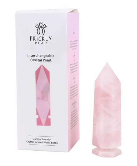Prickly Pear Rose Quartz Individual Interchangeable Crystal Point - Pink