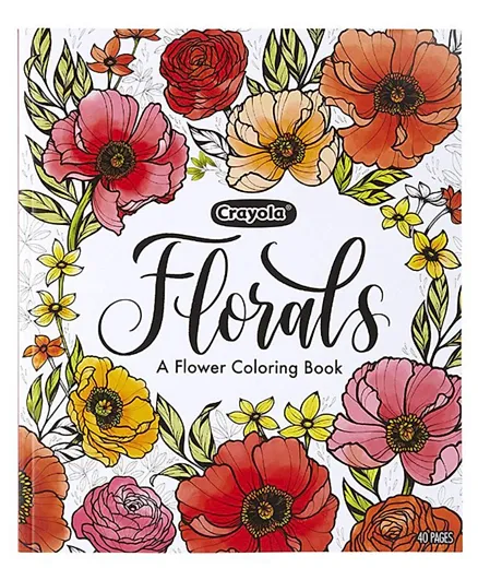 Florals Coloring Book Colors In Bloom - 40 Pages