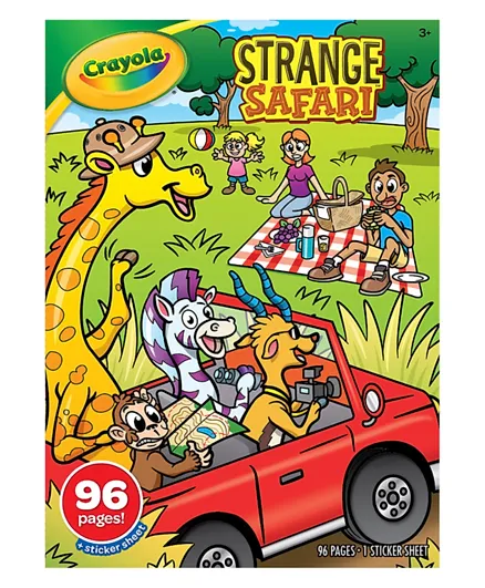 Crayola Strange Safari Coloring Book & Stickers - 96 Pages