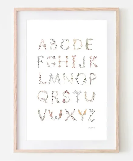 Mushie Medium Poster - Alphabet International