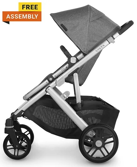 Uppababy Charcoal Melange Vista V2 Stroller- Jordan