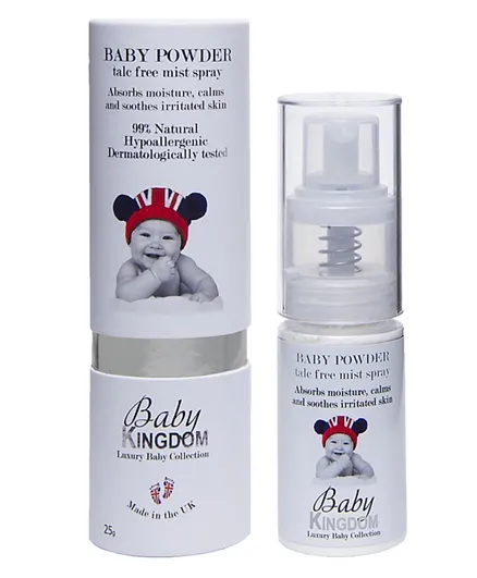 Baby Kingdom Baby Powder  Talc free mist spray - 25 grams