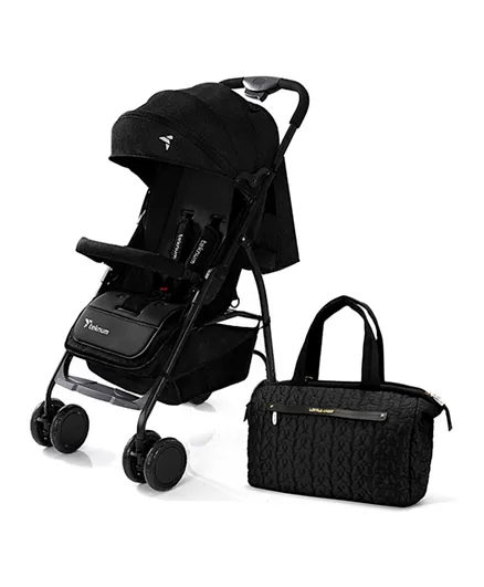 Teknum Trip Plus Stroller Combo with Diaper Bag - Black