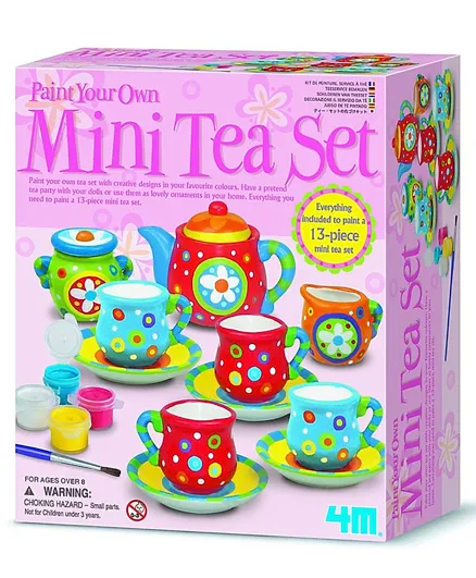4M Tea Set Painting Kit - Pink