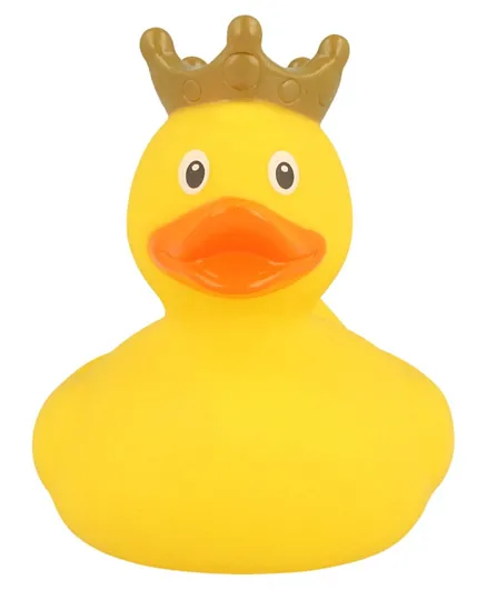 Lilal Rubber Duck with Crown Bath Toy - Yellow