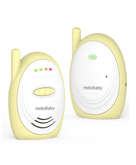 Hello Baby Digital Wireless Audio Baby Monitor With 1000ft of Range - 2 Pieces