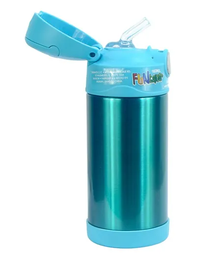 زجاجة ماء فانتاينر ستيل من ثيرموس - أزرق ضارب إلى الخضرة 355 مل