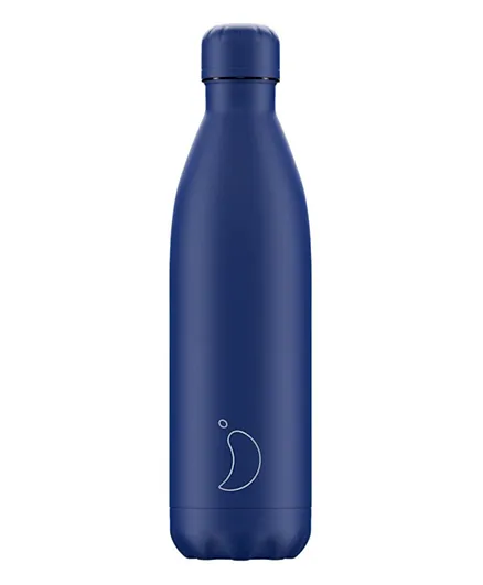 Chilly's Water Bottle Matte All Blue - 750mL