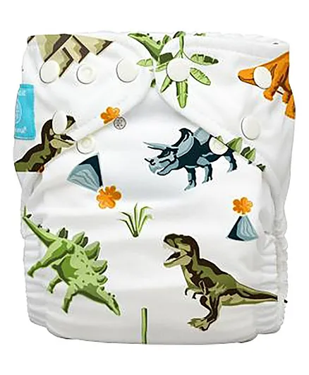 Charlie Banana Diaper 2 Inserts Dinosaur One Size Hybrid AIO - Multicolour