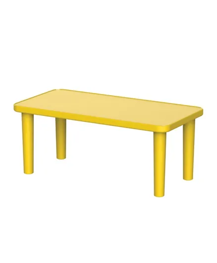 Cosmoplast 6 Seater Rectangle Kindergarten Table - Yellow