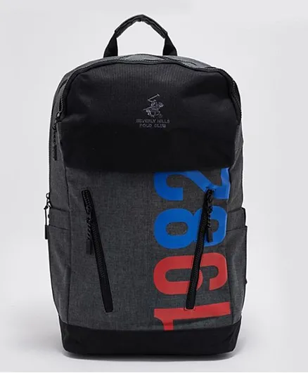 حقيبة ظهر بيفرلي هيلز بولو كلوب مع تفاصيل الشعار - 18 إنش