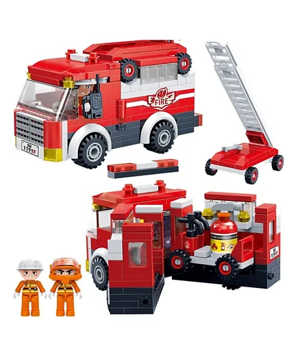 بانباو مجموعة بناء سيارة سلم الإطفاء - 230 قطعة