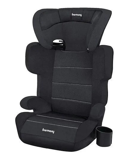 Harmony Dreamtime Elite Comfort Travel Booster Car Seat for Group 2-3 - Black