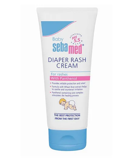 Sebamed Baby Diaper Rash Cream 200mL - pH 5.5 Protection & Rapid Relief for Delicate Skin