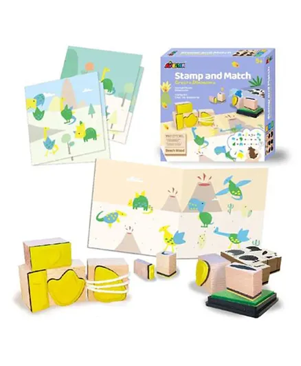 Avenir Stamp and Match Create Dinosaurs Set