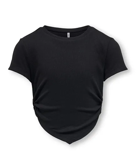 Only Kids Ribbed Top - Black
