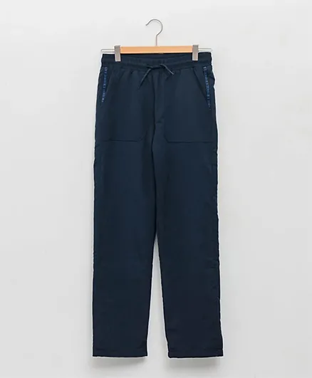LC Waikiki Solid Fleece Lined Trousers - Navy Blue